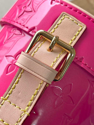 LV M24102 Louis Vuitton Astor Monogram Vernis Bag Neon Pink - Default Title - View 6
