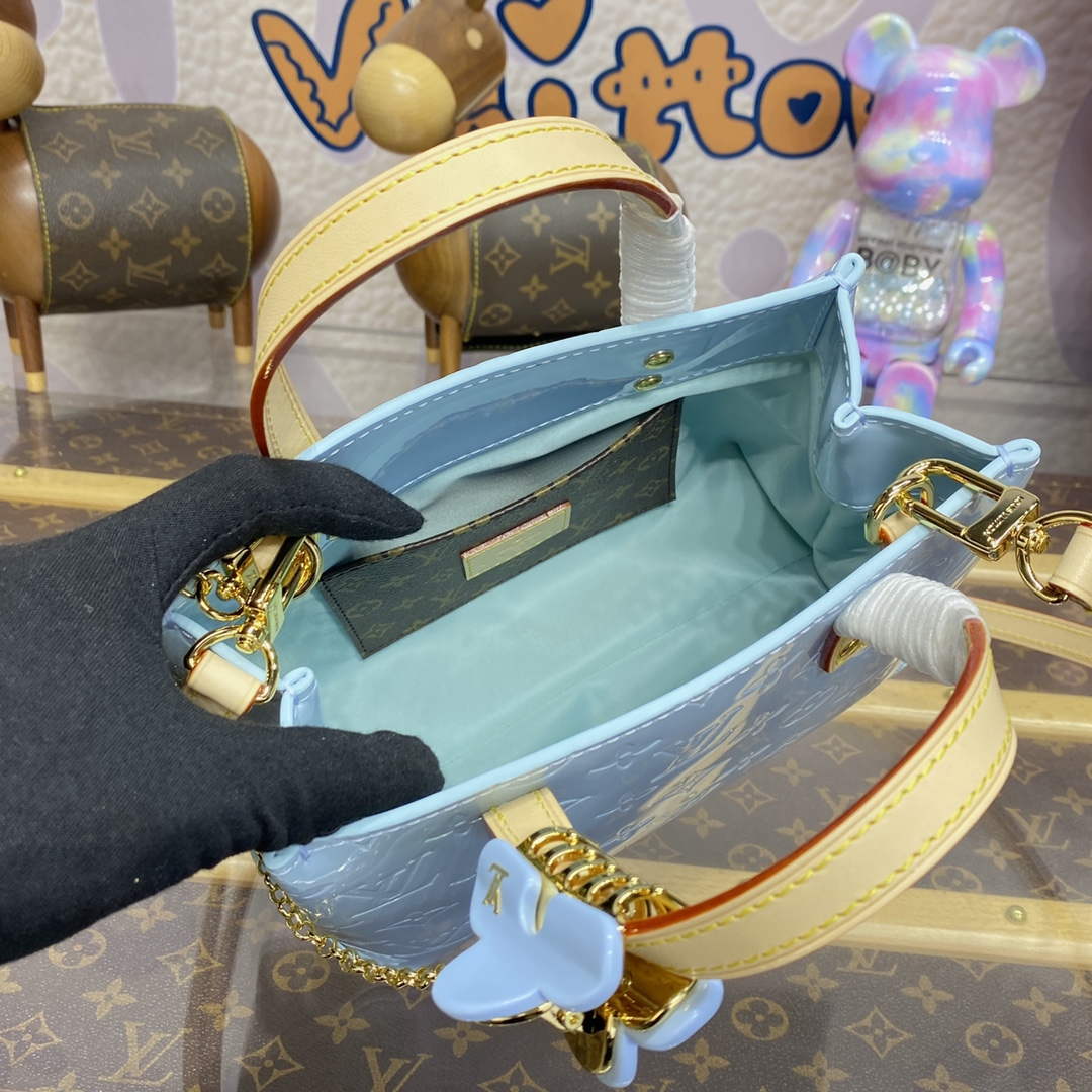 LV M24144 Louis Vuitton Reade PM Bag Sky Blue - Default Title - View 9