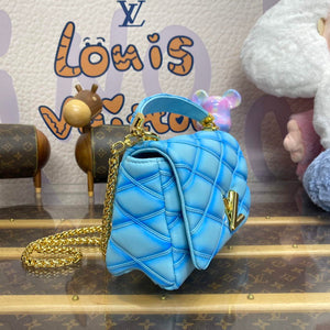 LV M24185 Louis Vuitton GO-14 MM Bag Lagoon Turquoise Blue - Default Title - View 3