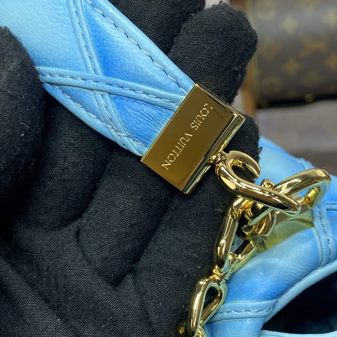 LV M24185 Louis Vuitton GO-14 MM Bag Lagoon Turquoise Blue - Default Title - View 6