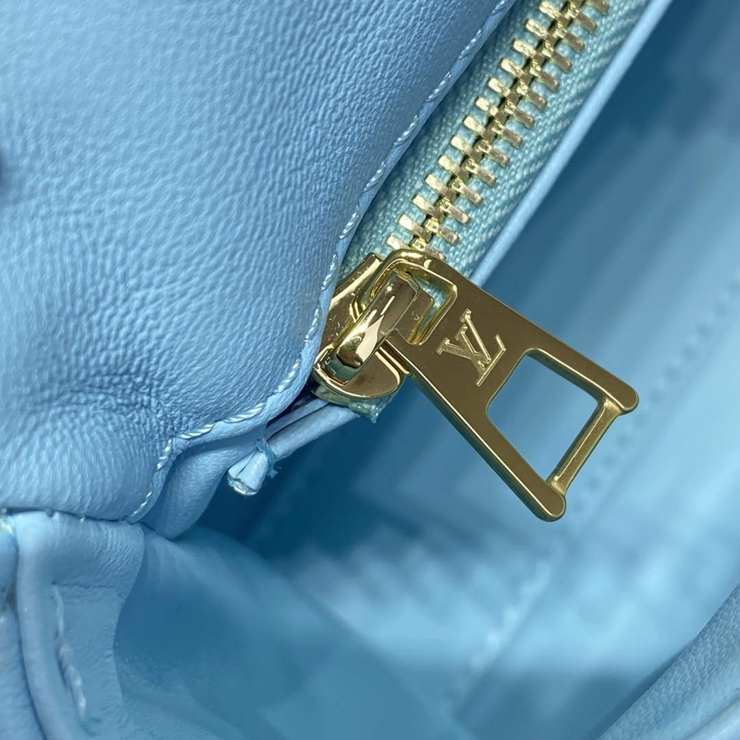 LV M24185 Louis Vuitton GO-14 MM Bag Lagoon Turquoise Blue - Default Title - View 7
