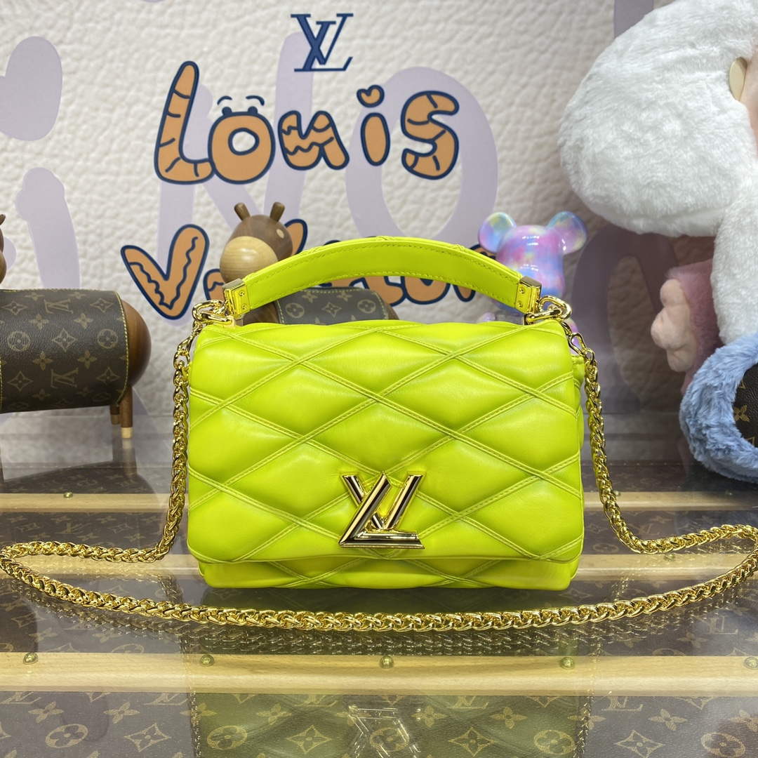 LV M24186 Louis Vuitton GO-14 MM Bag Lemon Yellow - Default Title - View 1