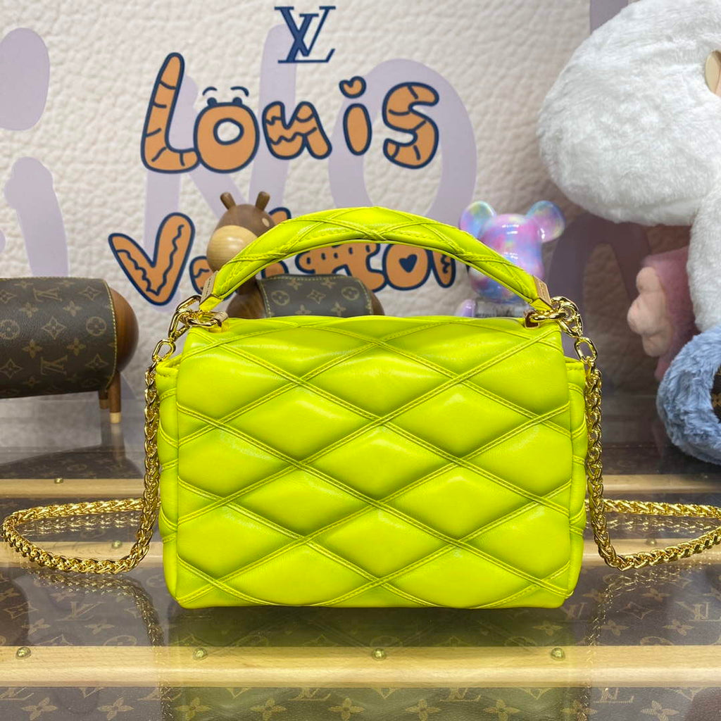 LV M24186 Louis Vuitton GO-14 MM Bag Lemon Yellow