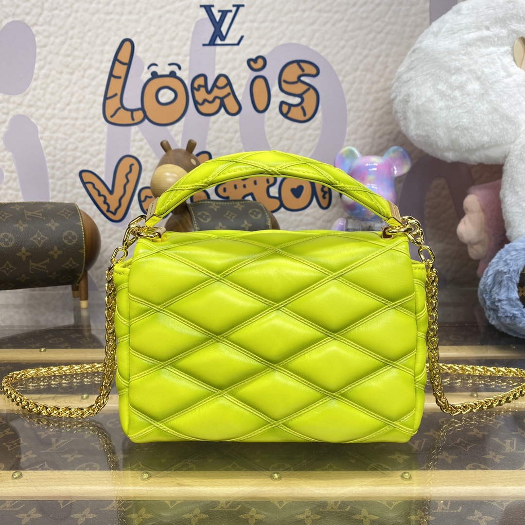 LV M24186 Louis Vuitton GO-14 MM Bag Lemon Yellow - Default Title - View 2