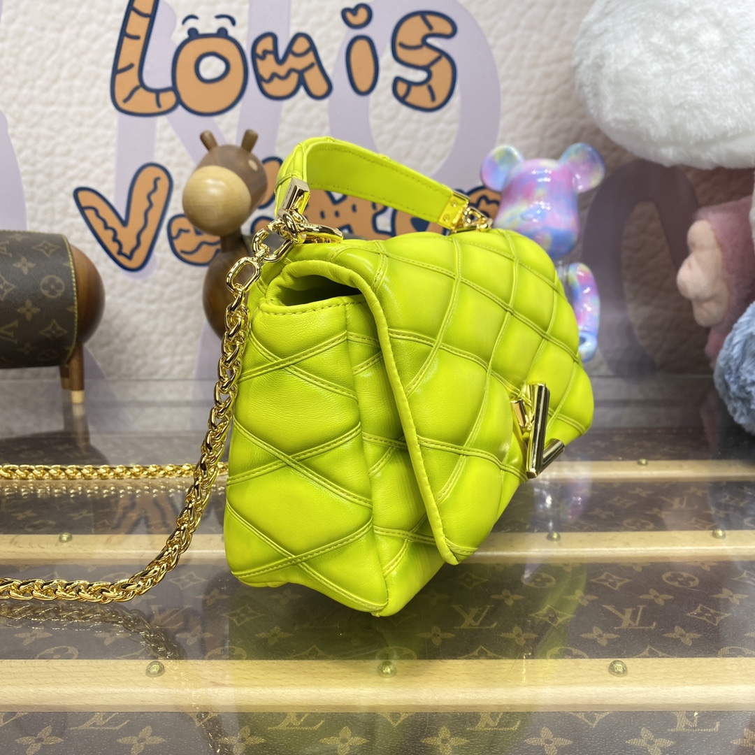 LV M24186 Louis Vuitton GO-14 MM Bag Lemon Yellow - Default Title - View 3
