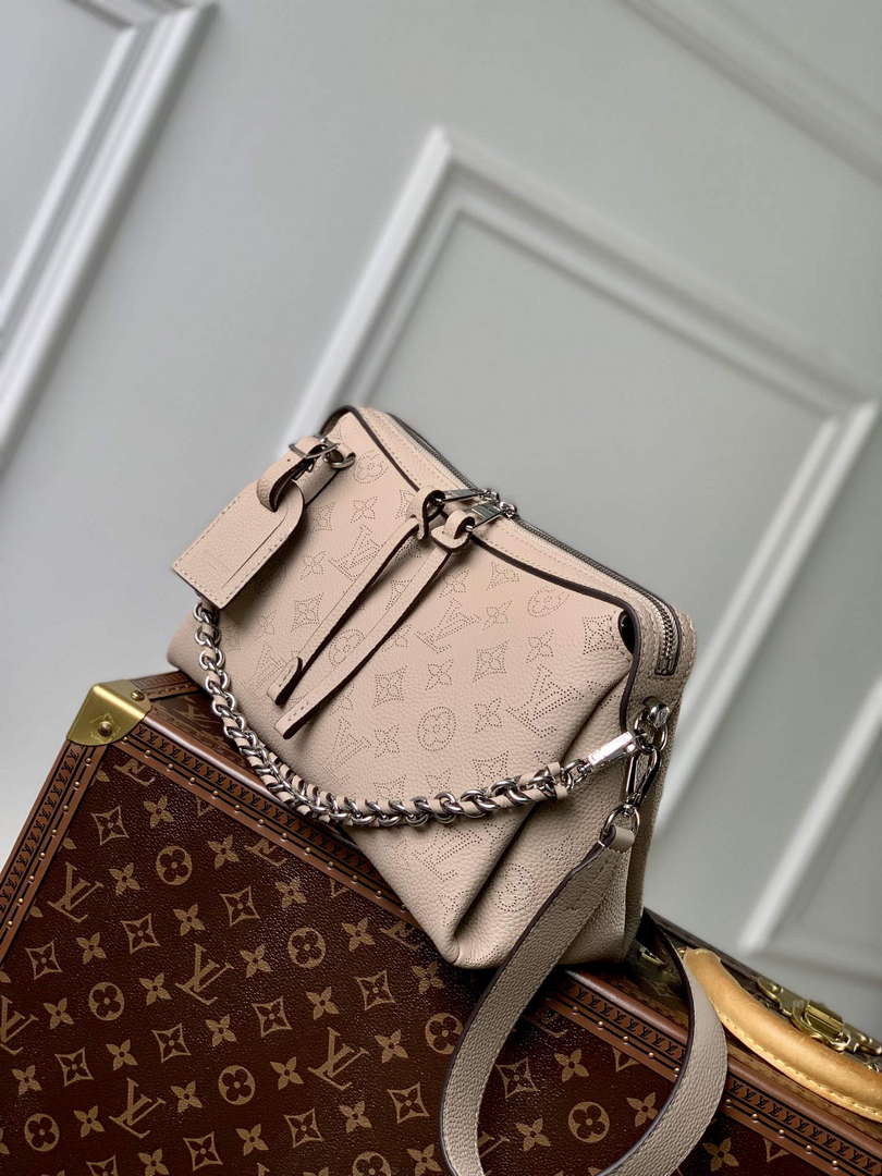 LV M24255 Louis Vuitton Hand It All PM Bag Galet Gray