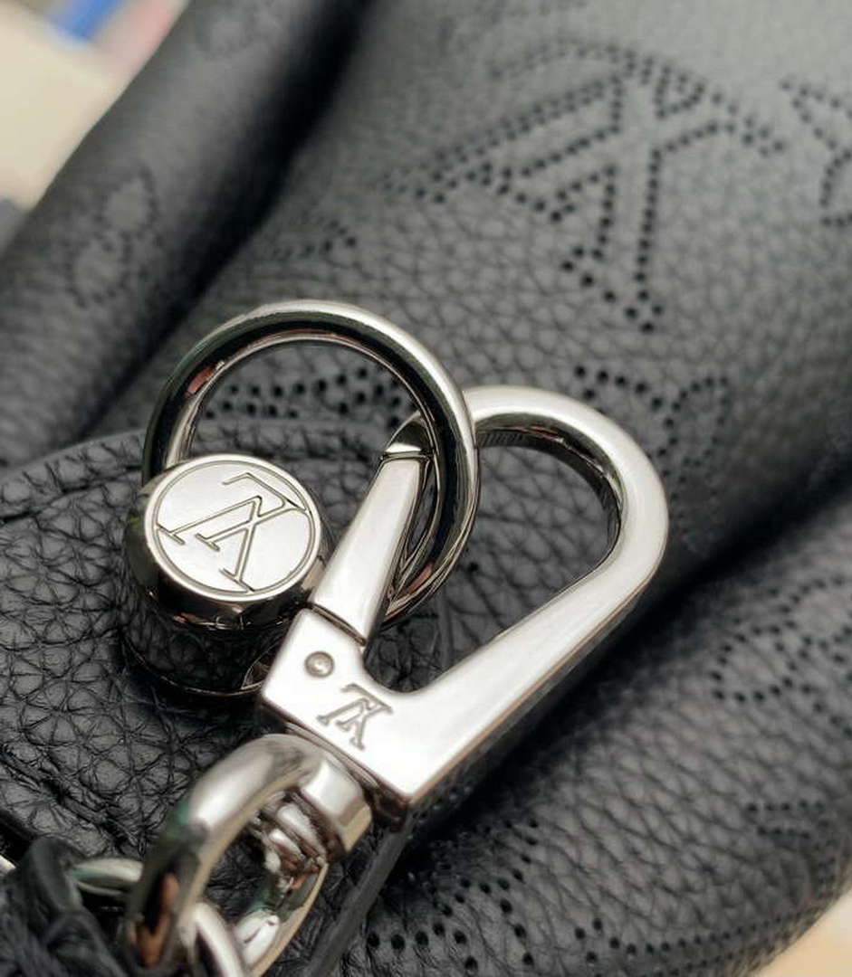 LV M24255 Louis Vuitton Hand It All PM Bag Mahina Black