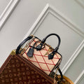 LV M24261 Louis Vuitton Speedy Bandouliere 20 Handbag Beige/Red - Default Title - View 1