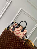 LV M24261 Louis Vuitton Speedy Bandouliere 20 Handbag Beige/Red