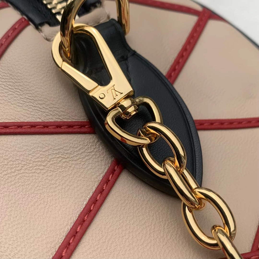 LV M24261 Louis Vuitton Speedy Bandouliere 20 Handbag Beige/Red