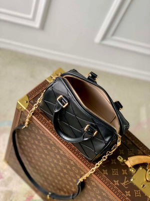 LV M24261 Louis Vuitton Speedy Bandouliere 20 Handbag Black - Default Title - View 9