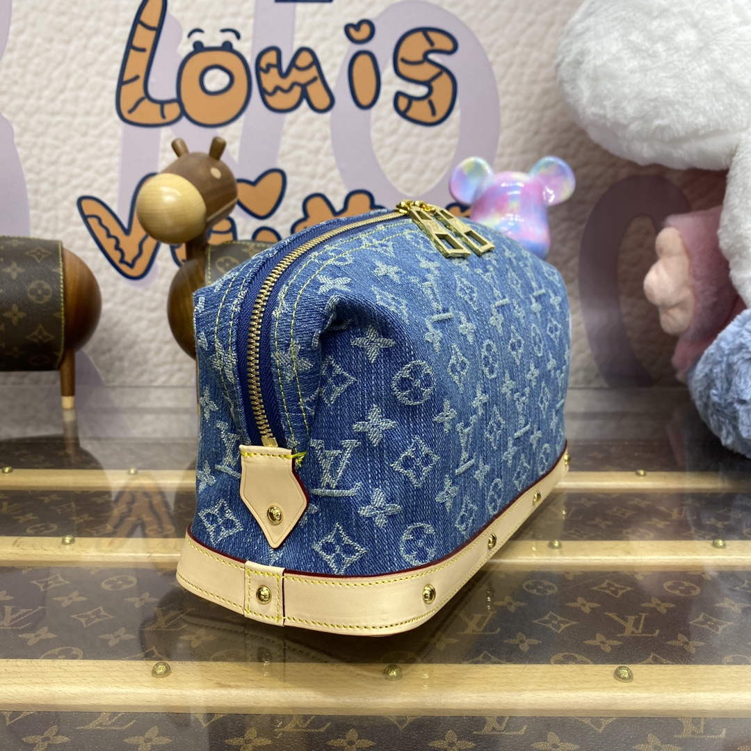 LV M24317 Louis Vuitton Pochette Cosm¨¦tique GM Blue - Default Title - View 3