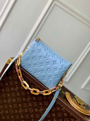 LV M24338 Louis Vuitton Coussin BB Handbag Blue - Default Title - View 1