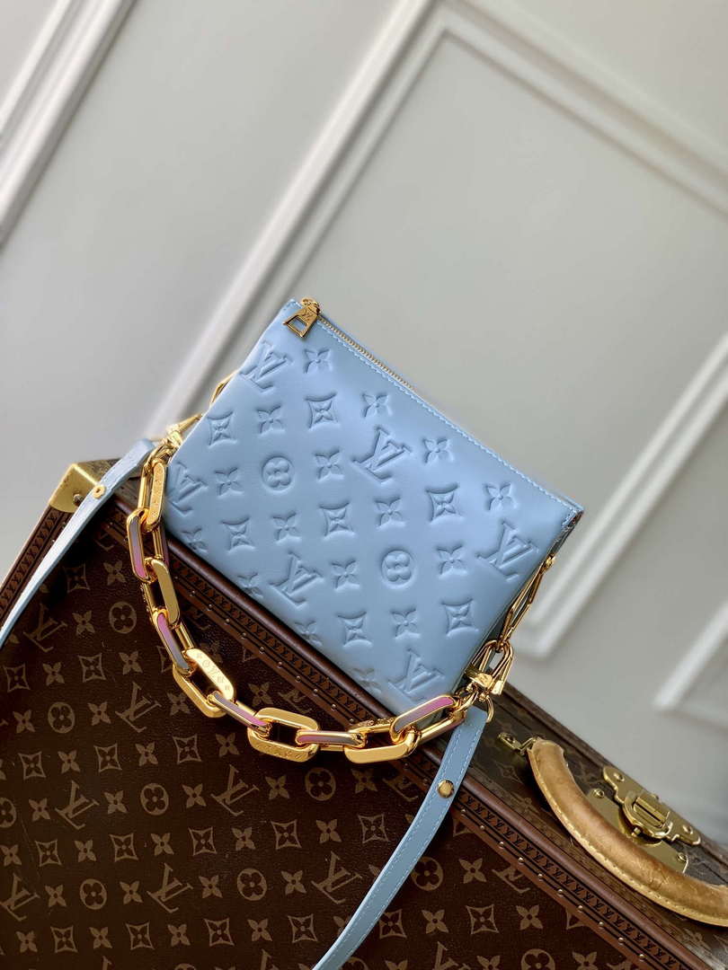 LV M24338 Louis Vuitton Coussin BB Handbag Blue