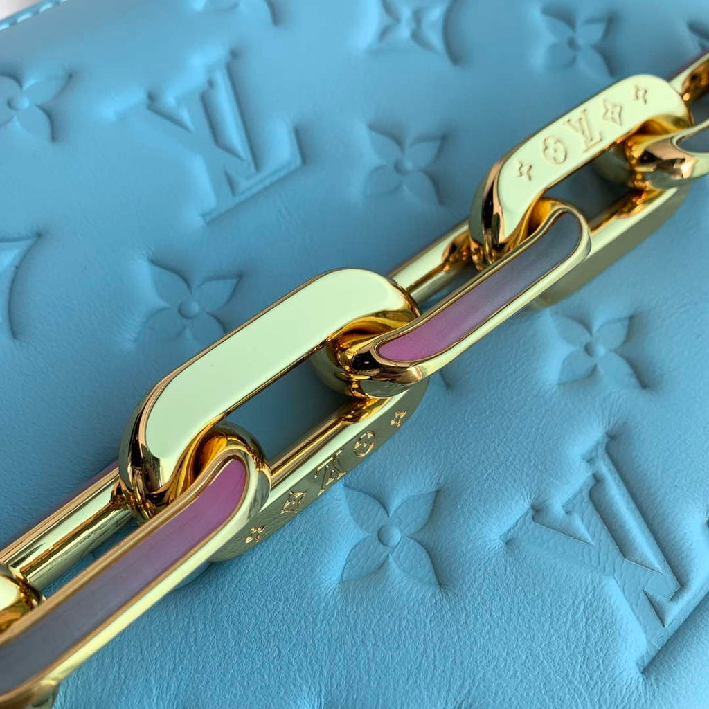 LV M24338 Louis Vuitton Coussin BB Handbag Blue