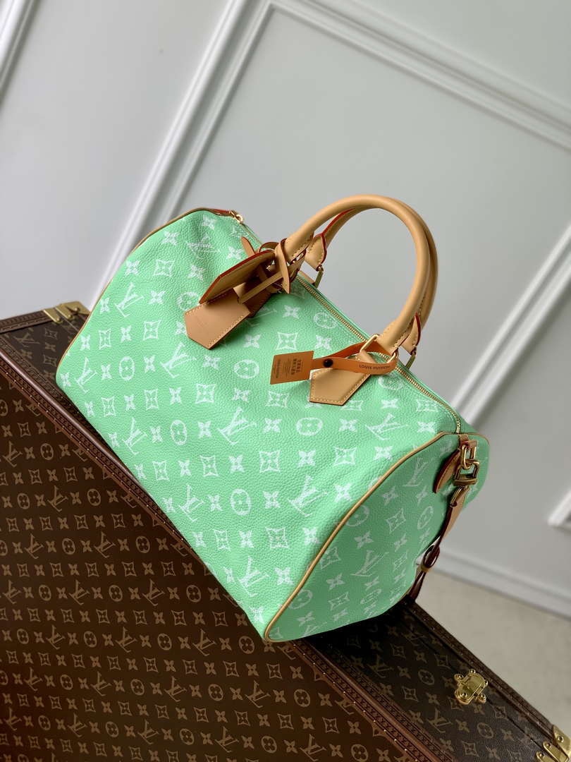 LV M24417 Louis Vuitton Speedy P9 Bandouliere 40 Bag Monogram Leather Fruit Green