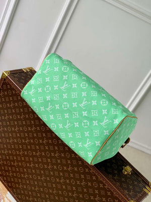 LV M24417 Louis Vuitton Speedy P9 Bandouliere 40 Bag Monogram Leather Fruit Green - Default Title - View 4