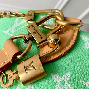 LV M24417 Louis Vuitton Speedy P9 Bandouliere 40 Bag Monogram Leather Fruit Green - Default Title - View 5