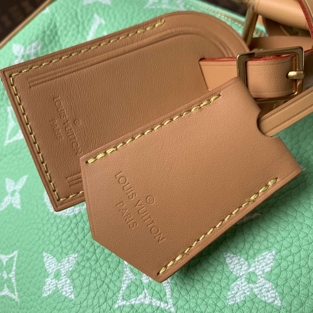 LV M24417 Louis Vuitton Speedy P9 Bandouliere 40 Bag Monogram Leather Fruit Green - Default Title - View 6