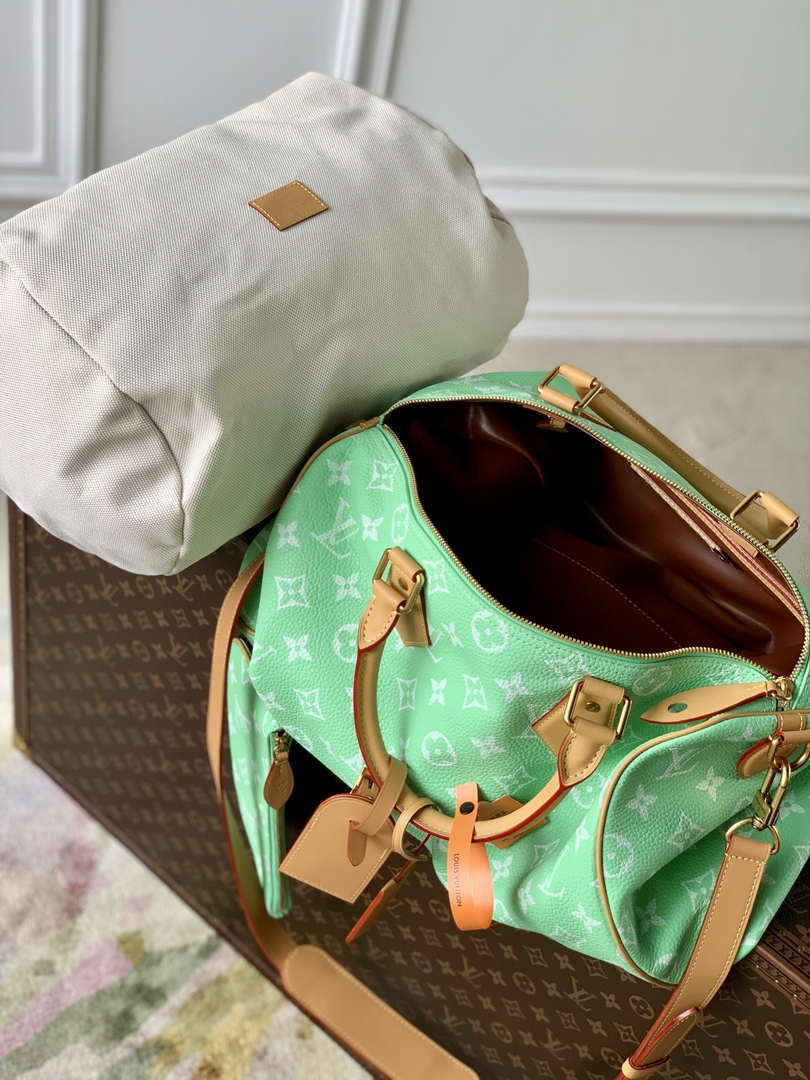LV M24417 Louis Vuitton Speedy P9 Bandouliere 40 Bag Monogram Leather Fruit Green