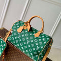 LV M24417 Louis Vuitton Speedy P9 Bandouliere 40 Bag Monogram Leather Green - Default Title - View 1