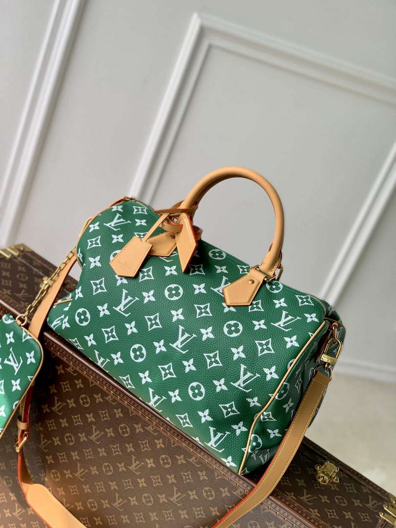 LV M24417 Louis Vuitton Speedy P9 Bandouliere 40 Bag Monogram Leather Green