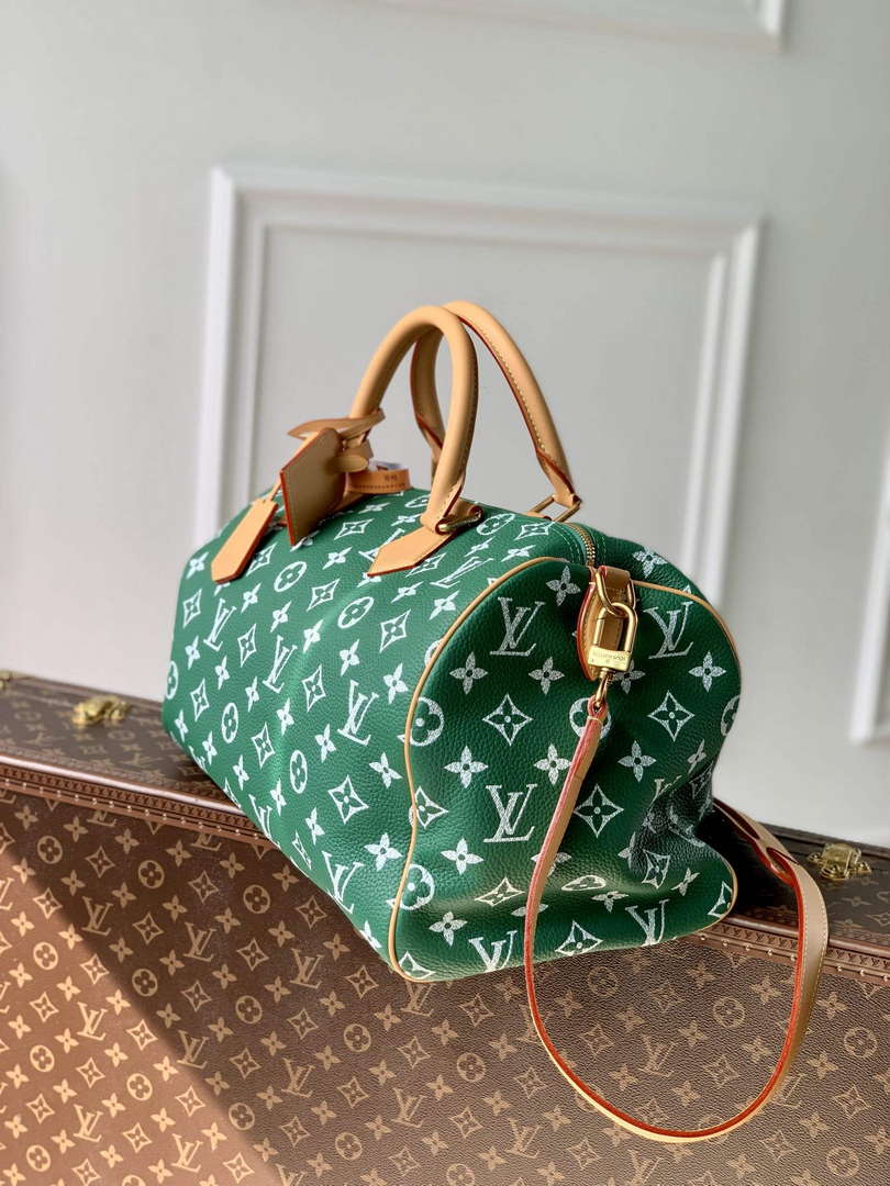 LV M24417 Louis Vuitton Speedy P9 Bandouliere 40 Bag Monogram Leather Green