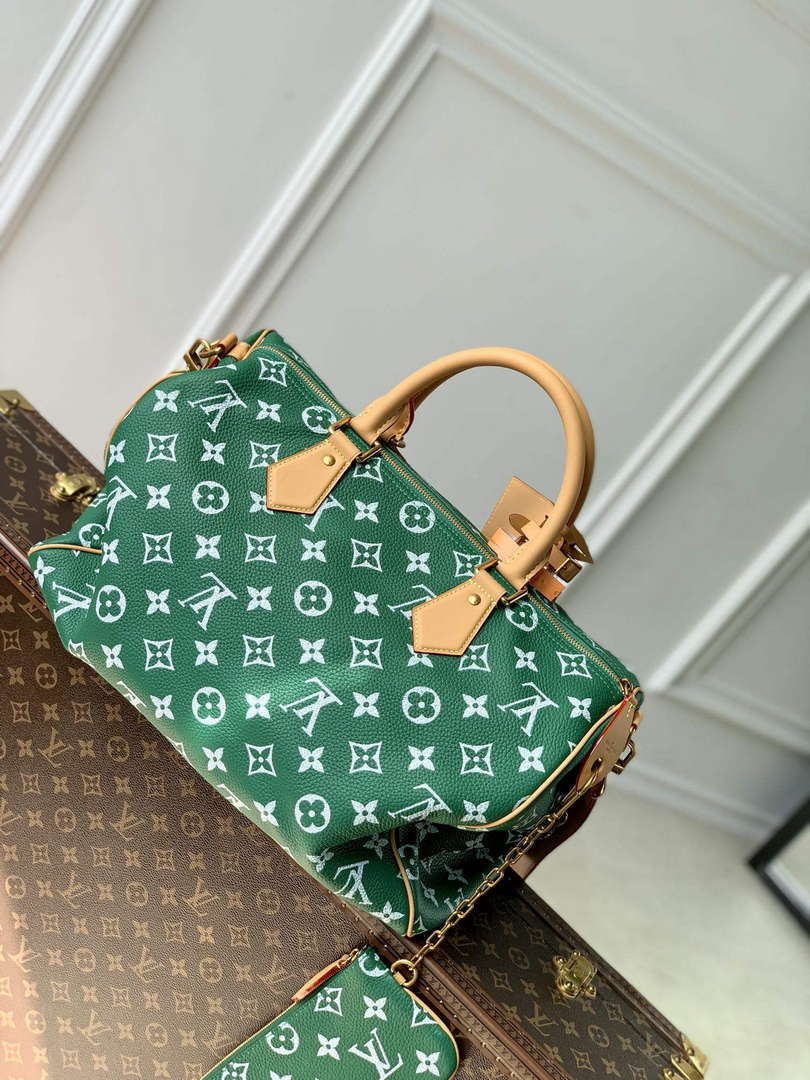 LV M24417 Louis Vuitton Speedy P9 Bandouliere 40 Bag Monogram Leather Green