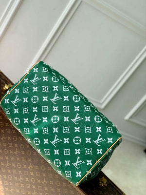 LV M24417 Louis Vuitton Speedy P9 Bandouliere 40 Bag Monogram Leather Green - Default Title - View 4
