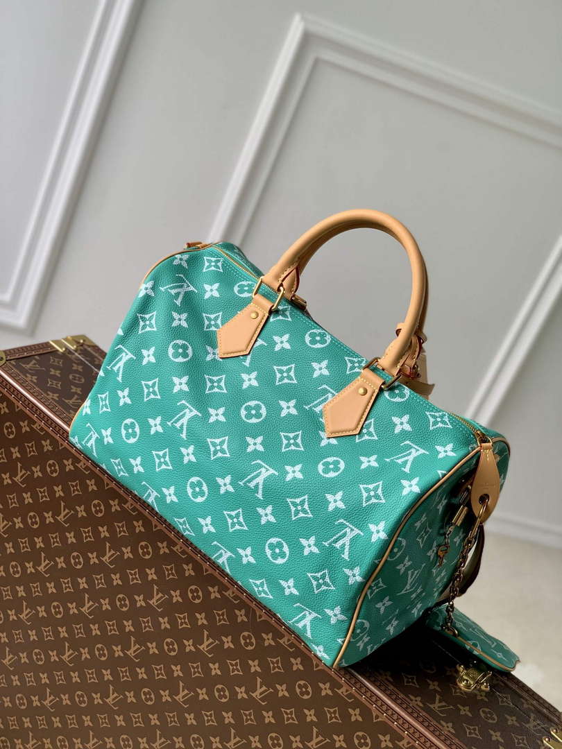 LV M24417 Louis Vuitton Speedy P9 Bandouliere 40 Bag Monogram Leather Light Green