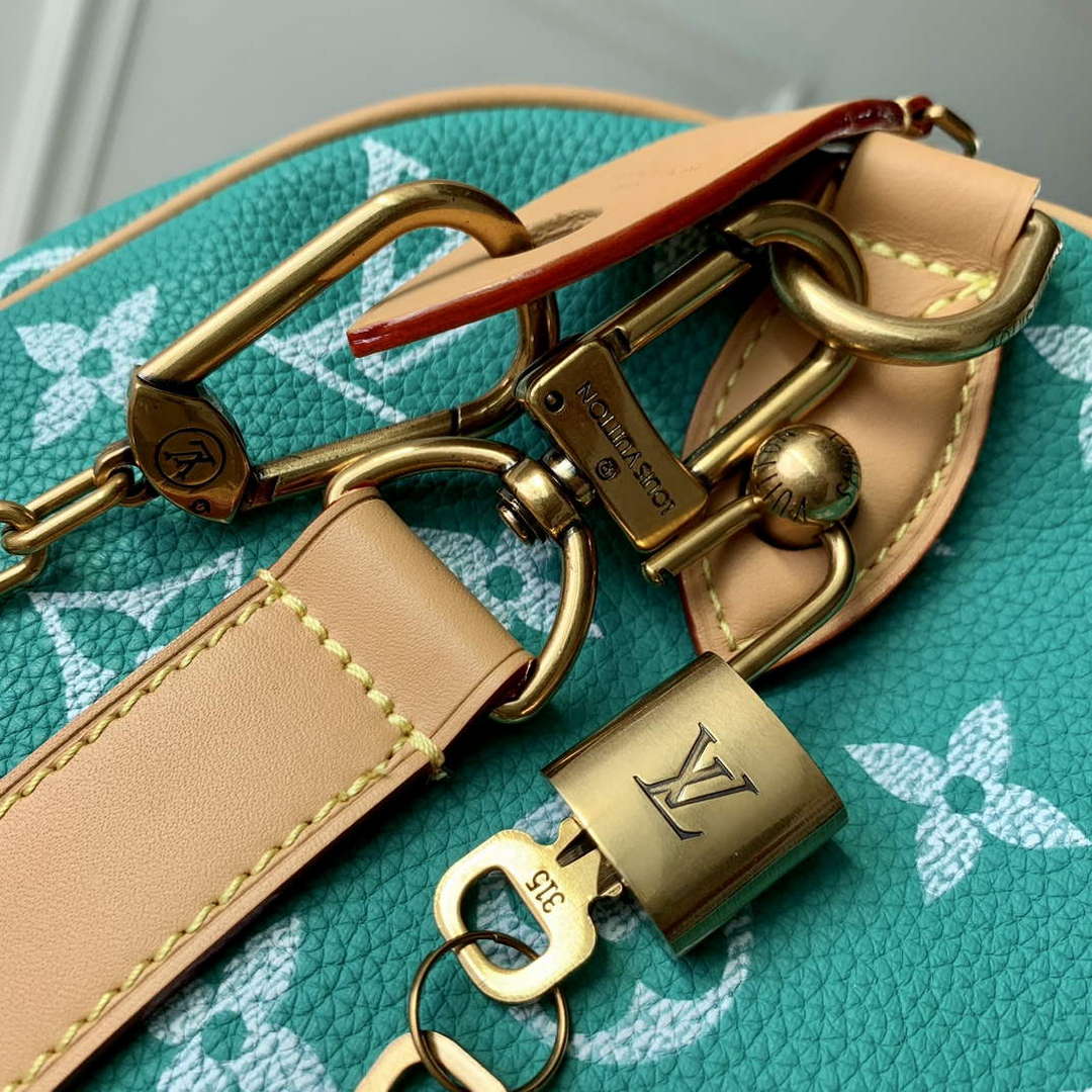 LV M24417 Louis Vuitton Speedy P9 Bandouliere 40 Bag Monogram Leather Light Green