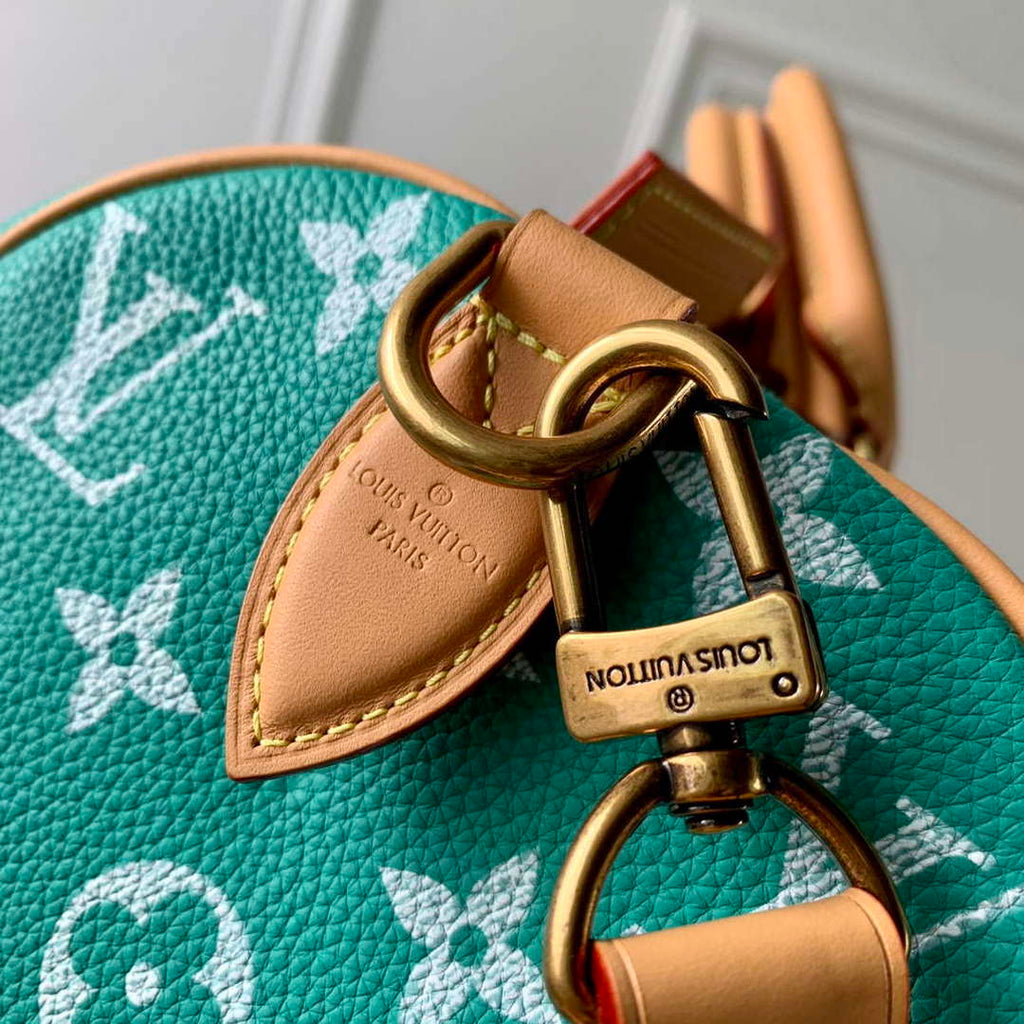 LV M24417 Louis Vuitton Speedy P9 Bandouliere 40 Bag Monogram Leather Light Green