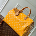 LV M24417 Louis Vuitton Speedy P9 Bandouliere 40 Bag Yellow Ostrich Pattern