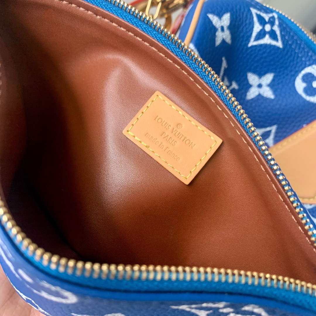 LV M24418 Louis Vuitton Speedy P9 Bandouliere 40 Bag Monogram Leather Blue - Default Title - View 7