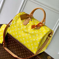 LV M24419 Louis Vuitton Speedy P9 Bandouliere 40 Bag Monogram Leather Fluorescent Yellow - Default Title - View 1