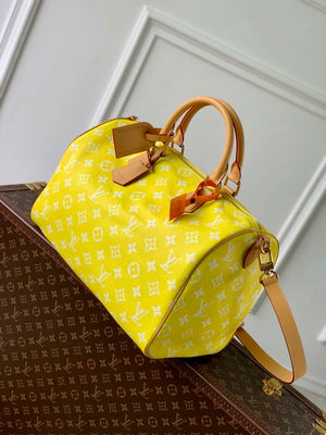 LV M24419 Louis Vuitton Speedy P9 Bandouliere 40 Bag Monogram Leather Fluorescent Yellow - Default Title - View 2