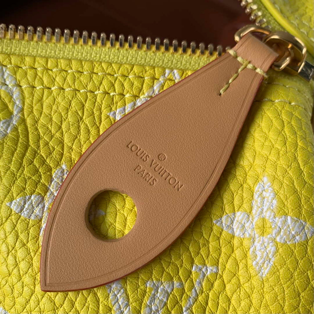 LV M24419 Louis Vuitton Speedy P9 Bandouliere 40 Bag Monogram Leather Fluorescent Yellow
