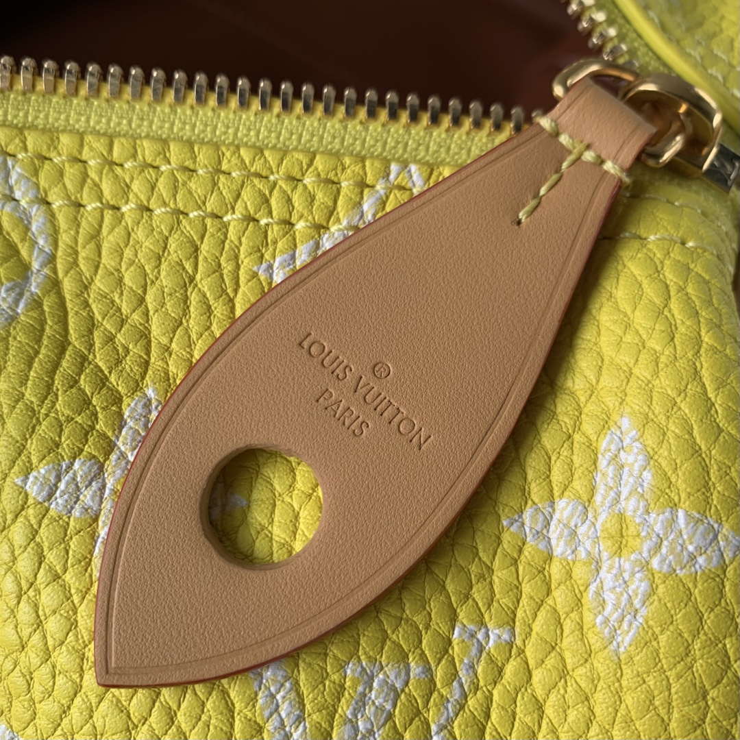 LV M24419 Louis Vuitton Speedy P9 Bandouliere 40 Bag Monogram Leather Fluorescent Yellow