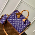 LV M24419 Louis Vuitton Speedy P9 Bandouliere 40 Bag Monogram Leather Purple - Default Title - View 1