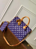 LV M24419 Louis Vuitton Speedy P9 Bandouliere 40 Bag Monogram Leather Purple