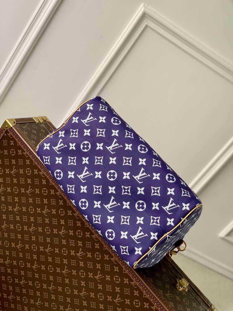 LV M24419 Louis Vuitton Speedy P9 Bandouliere 40 Bag Monogram Leather Purple