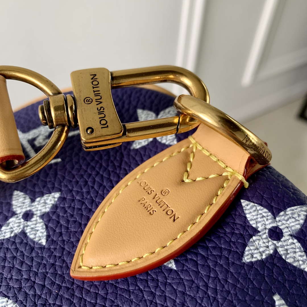 LV M24419 Louis Vuitton Speedy P9 Bandouliere 40 Bag Monogram Leather Purple