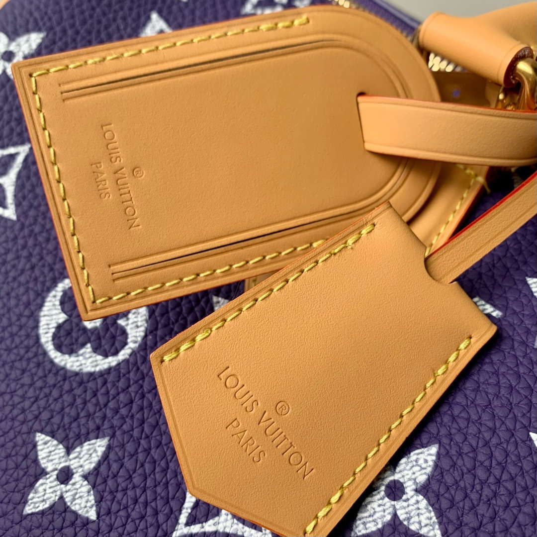 LV M24419 Louis Vuitton Speedy P9 Bandouliere 40 Bag Monogram Leather Purple