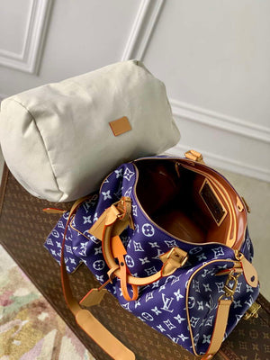 LV M24419 Louis Vuitton Speedy P9 Bandouliere 40 Bag Monogram Leather Purple - Default Title - View 8