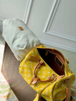 LV M24419 Louis Vuitton Speedy P9 Bandouliere 40 Bag Monogram Leather Yellow - Default Title - View 9