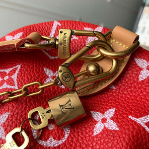 LV M24420 Louis Vuitton Speedy P9 Bandouliere 40 Bag Monogram Leather Red - Default Title - View 5