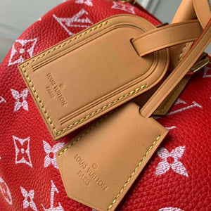 LV M24420 Louis Vuitton Speedy P9 Bandouliere 40 Bag Monogram Leather Red - Default Title - View 6
