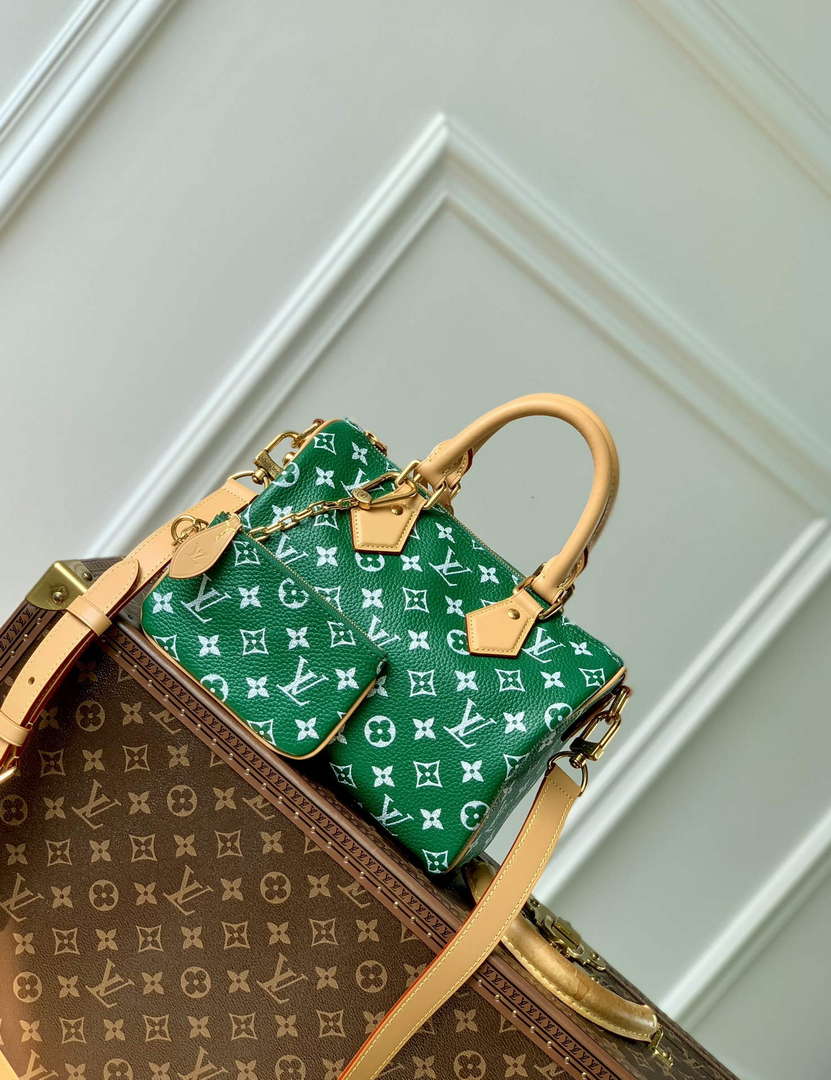 LV M24423 Louis Vuitton Speedy P9 Bandouliere 25 Bag Monogram Leather Green