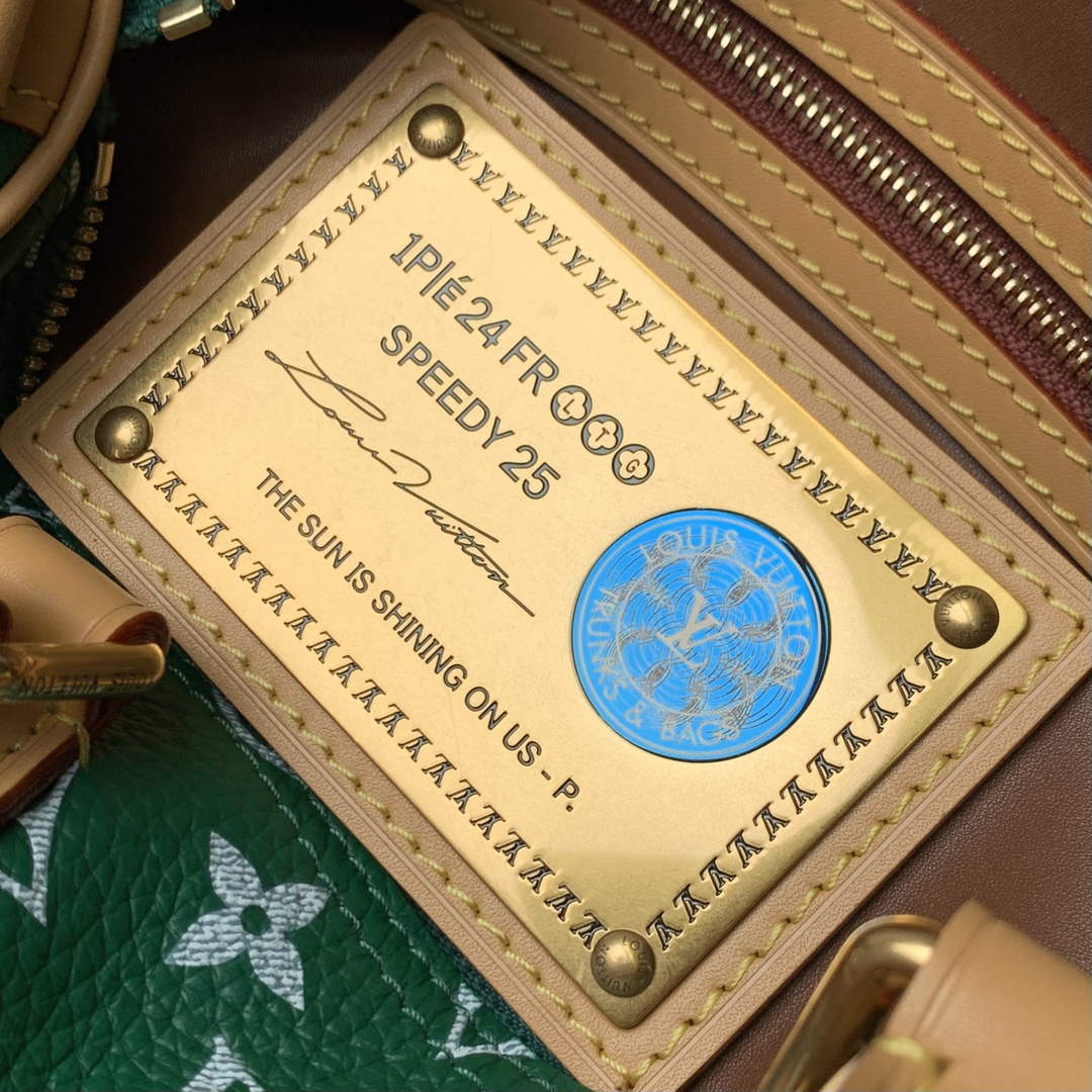 LV M24423 Louis Vuitton Speedy P9 Bandouliere 25 Bag Monogram Leather Green