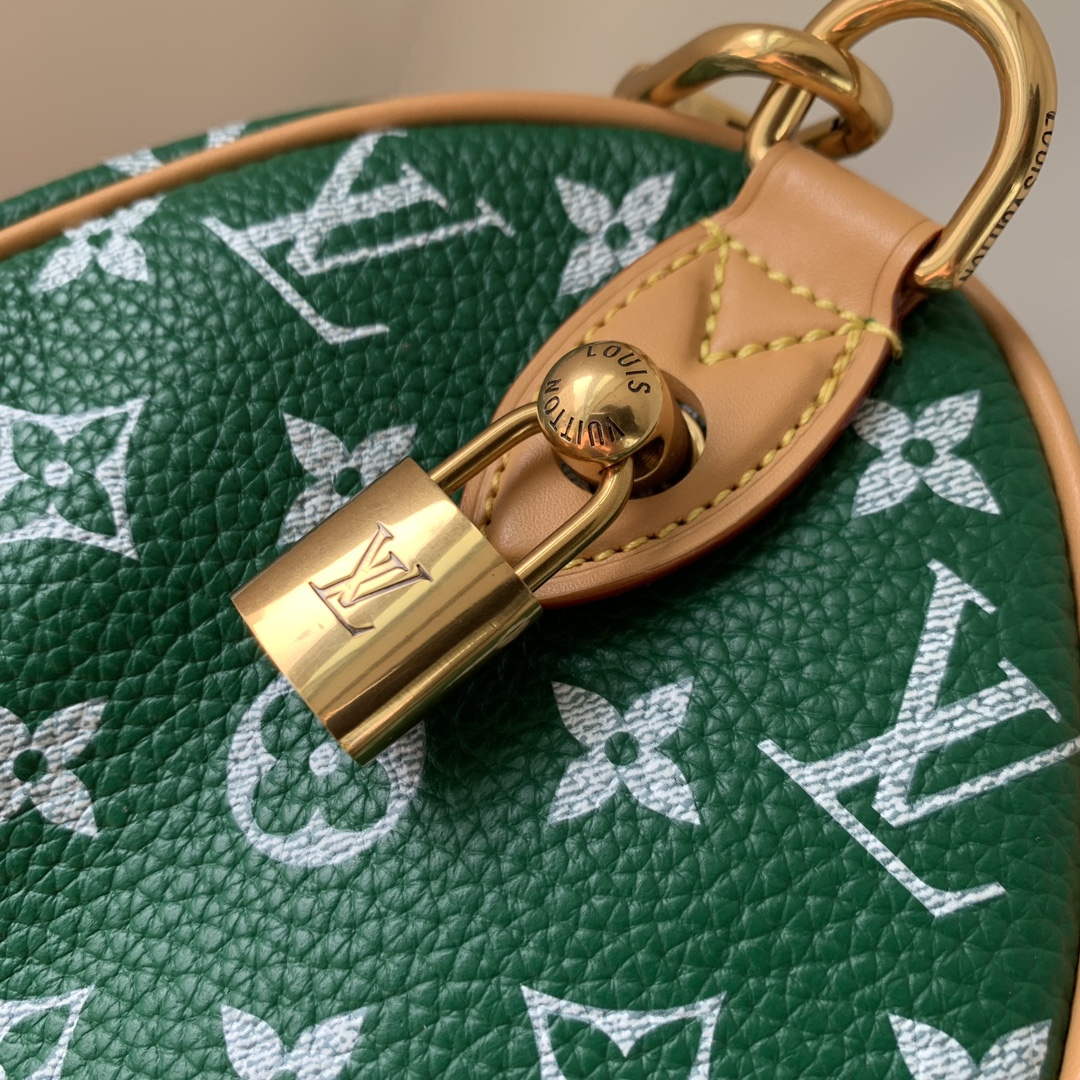 LV M24423 Louis Vuitton Speedy P9 Bandouliere 25 Bag Monogram Leather Green - Default Title - View 8